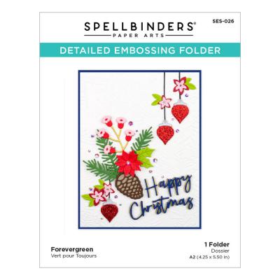 Spellbinders Embossing Folder - Forevergreen Embossing